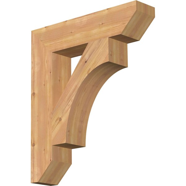 Ekena Millwork Westlake Slat Smooth Bracket, Western Red Cedar, 5 1/2"W x 26"D x 30"H BKT06X26X30WTL06SWR - main